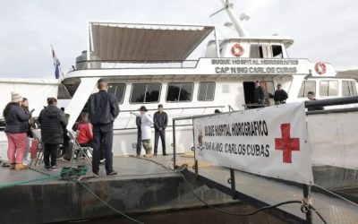 Buque Hospital de la Armada Paraguaya lleva atención integral a Puerto Rosario
